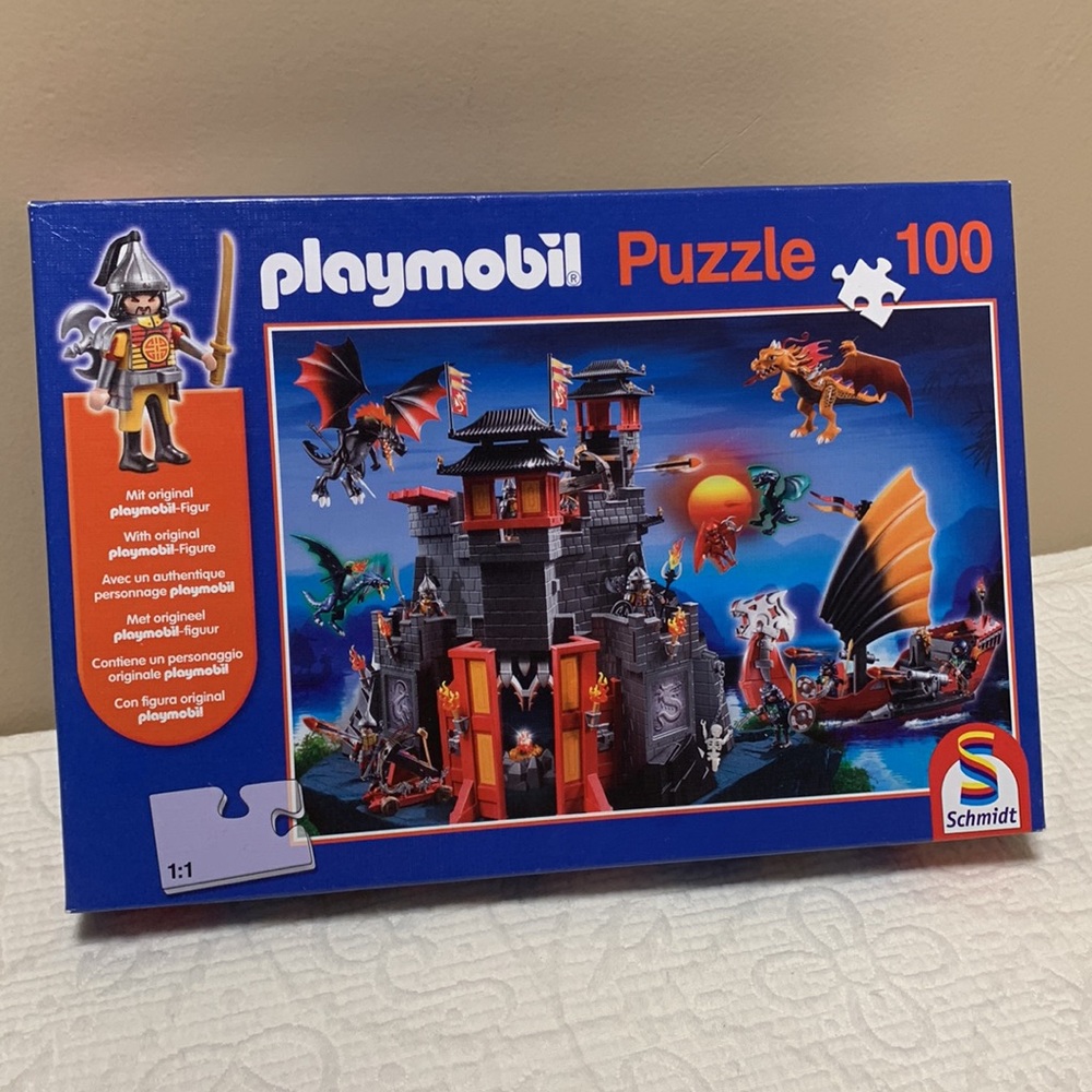 Playmobil Knights Castle 100 pc Jigsaw Puzzle by Schmidt